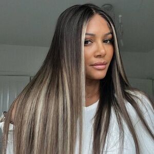 100% Human Hair Wig custom brown to cool balayage beginner glueless 5x5 wig